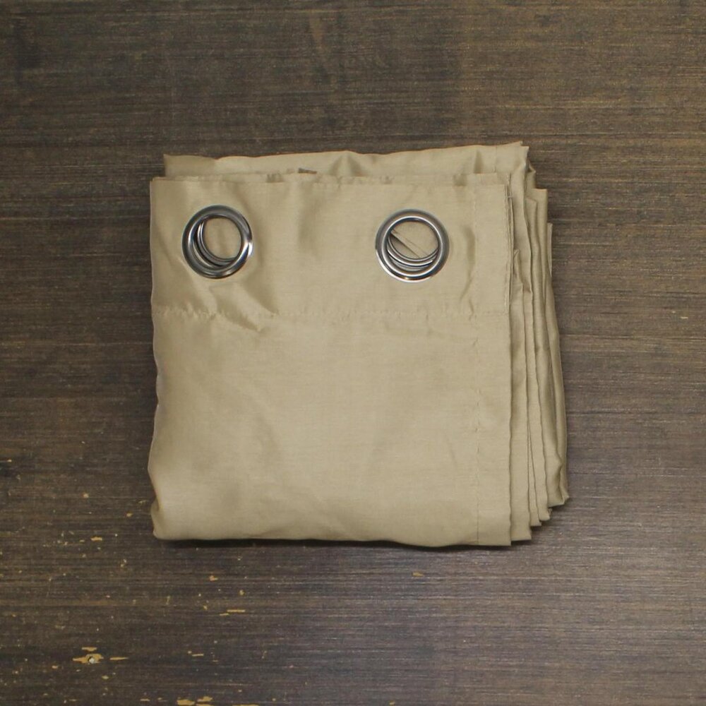 NEW ZUZIFY Blackout Curtain Polyester Grommet Brown 50x96
